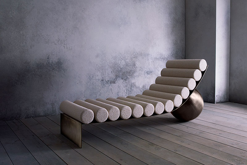 CURVED CHAISE par Anna Karlin