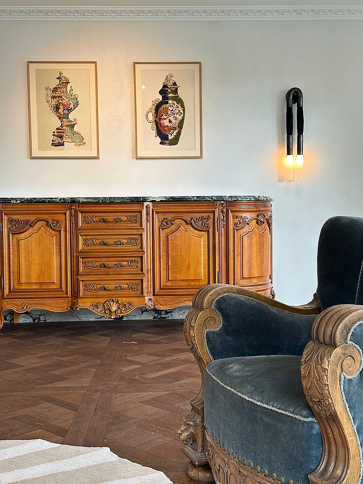HORSEHAIR SCONCE par Apparatus