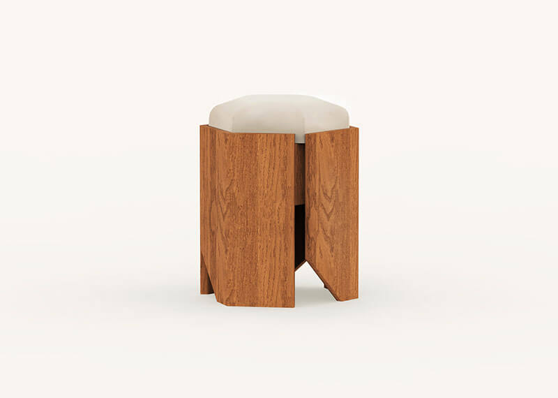 CHATEAU STOOL par Atelier de Troupe
