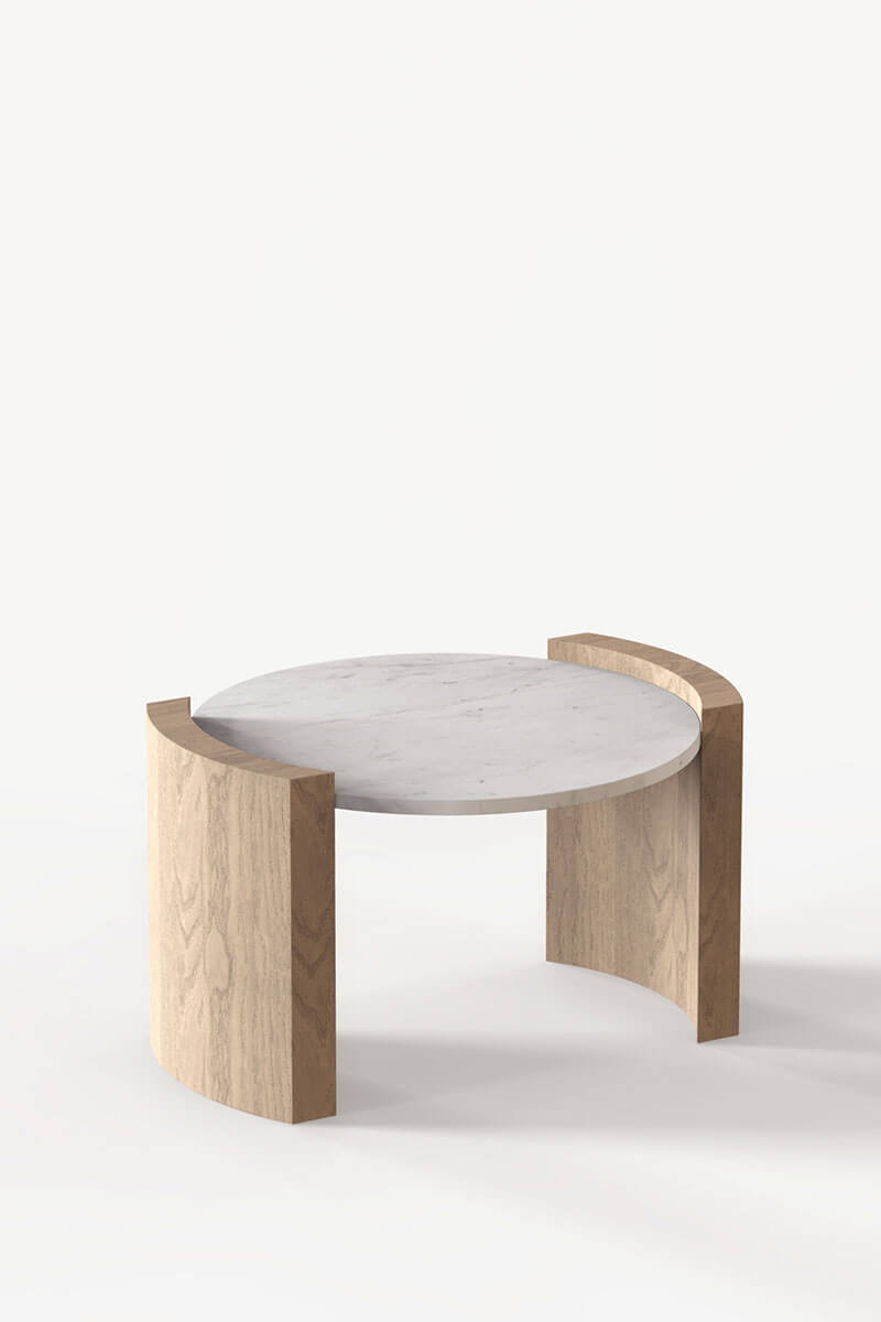 JIA SMALL COFFEE TABLE par Atelier de Troupe