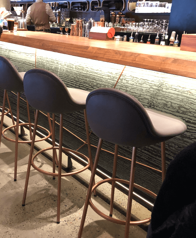 PEBBLE PADDED STOOLS par BassamFellows