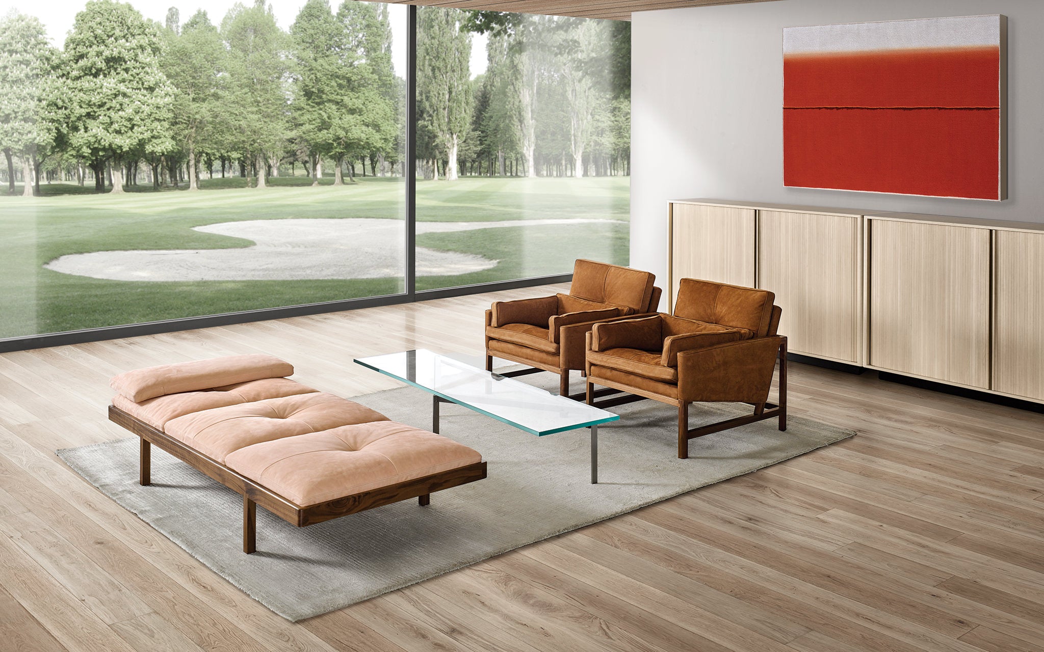 WOOD FRAME LOUNGE CHAIRS par BassamFellows