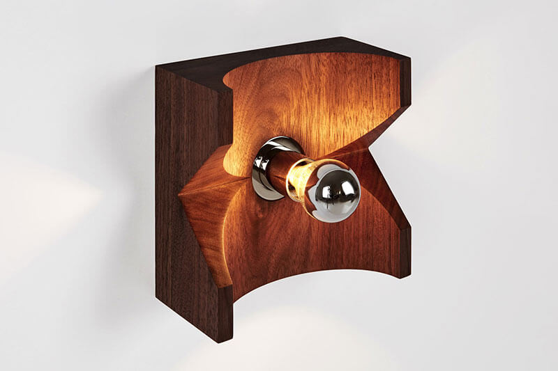 WOOD SCONCE par Blue Green Works