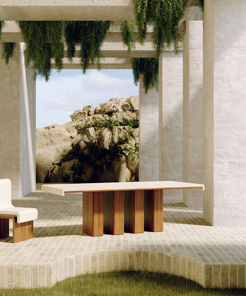 MELT DINING TABLE par Bower