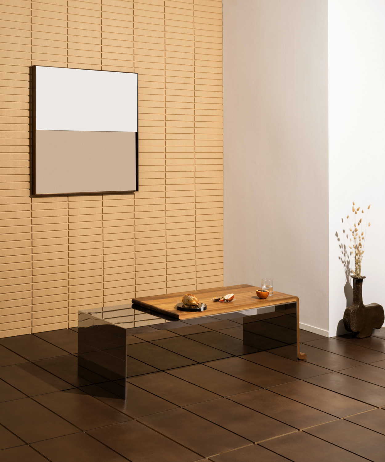 SQUARE HALF-STEP MIRROR par Bower