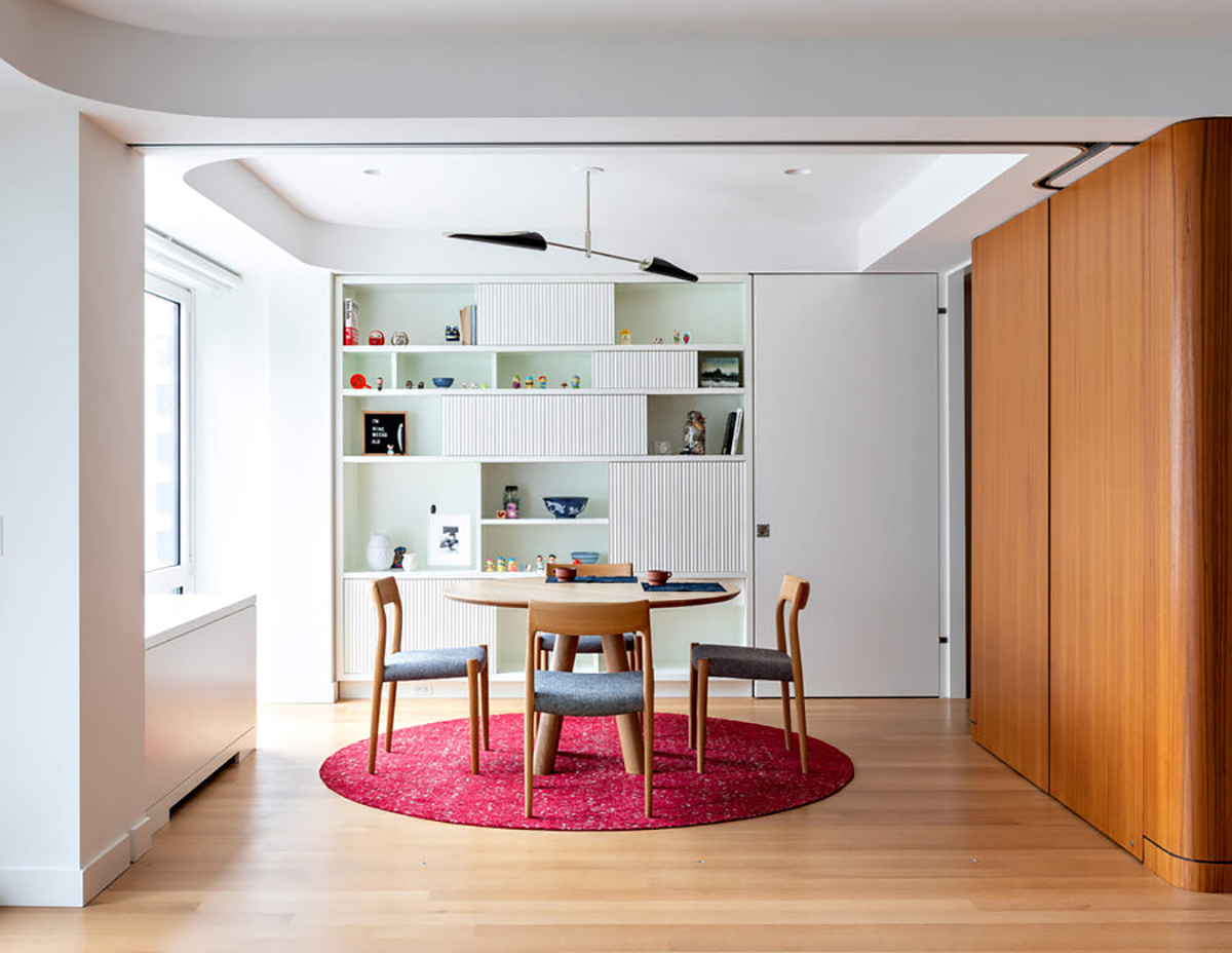 COLUMN DINING TABLE - ANGLED LEG/ ROUND par Fort Standard