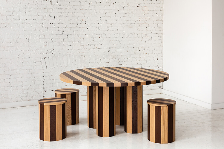 COOPERAGE DINING TABLE - ROUND par Fort Standard
