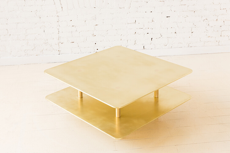 STRATA COFFEE TABLE DOUBLE TIER par Fort Standard