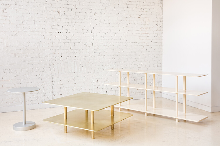 STRATA COFFEE TABLE DOUBLE TIER par Fort Standard