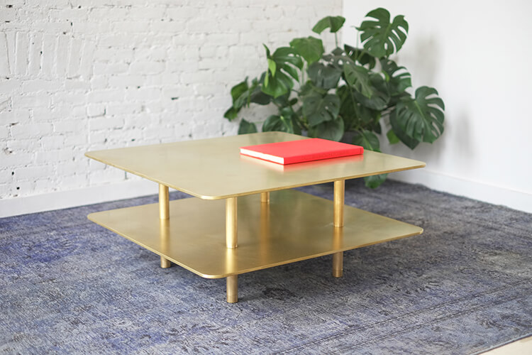STRATA COFFEE TABLE DOUBLE TIER par Fort Standard