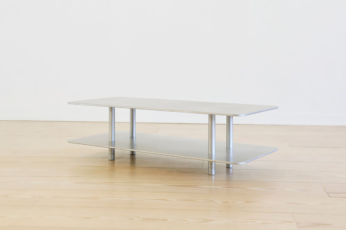 STRATA COFFEE TABLE - TWO TIER/SQUARE/METAL par Fort Standard