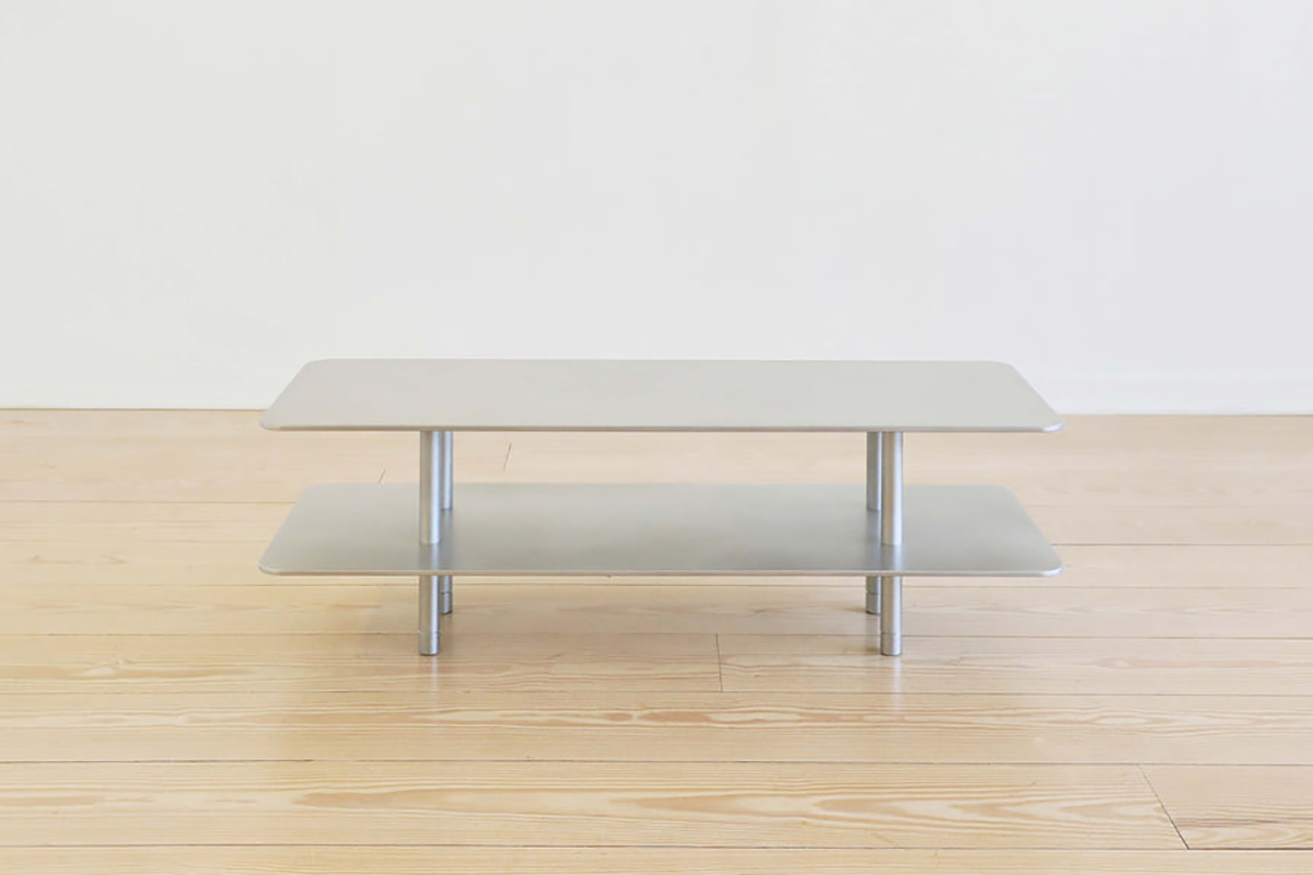 STRATA COFFEE TABLE - TWO TIER/SQUARE/METAL par Fort Standard