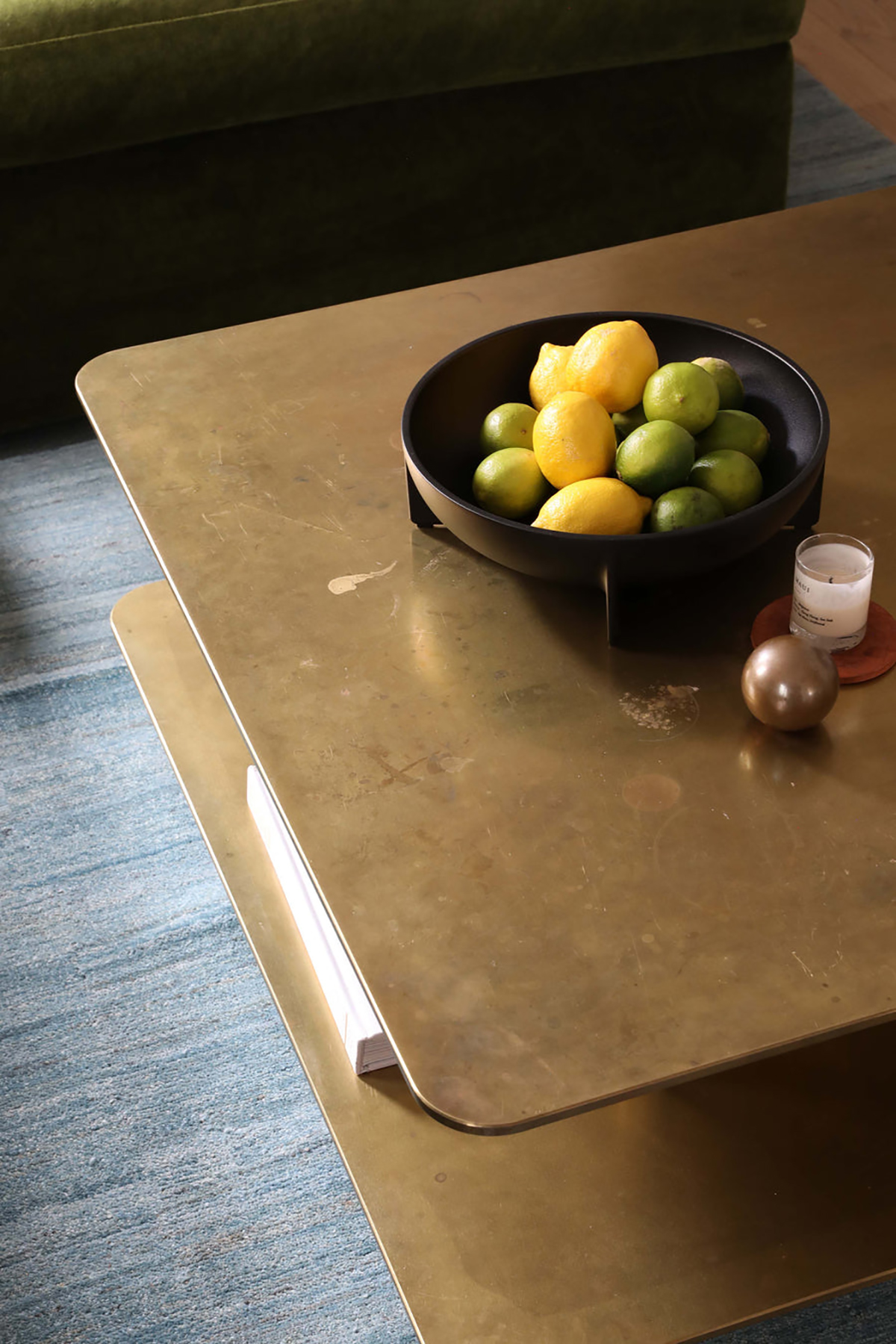 STRATA COFFEE TABLE - TWO TIER/SQUARE/METAL par Fort Standard