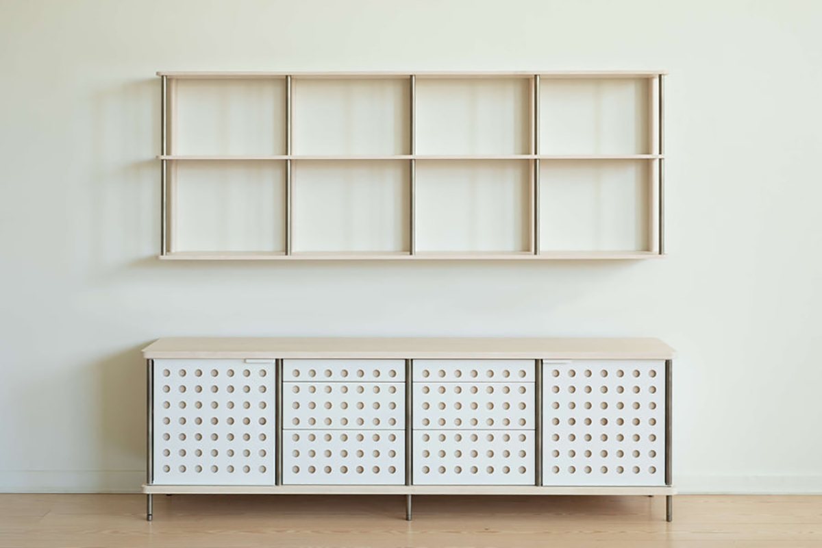 STRATA WALL SHELF - TWO ROWS par Fort Standard
