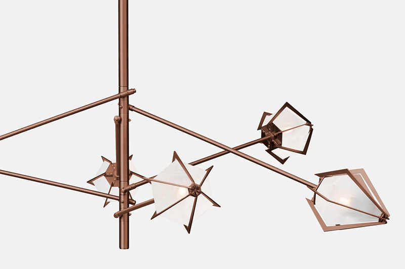 HARLOW LARGE SPOKE CHANDELIER par Gabriel Scott