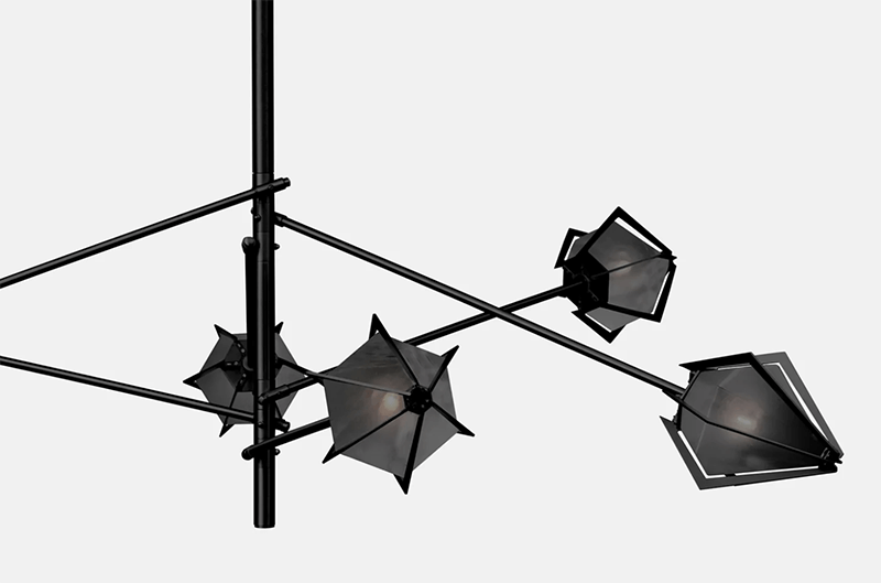 HARLOW LARGE SPOKE CHANDELIER par Gabriel Scott