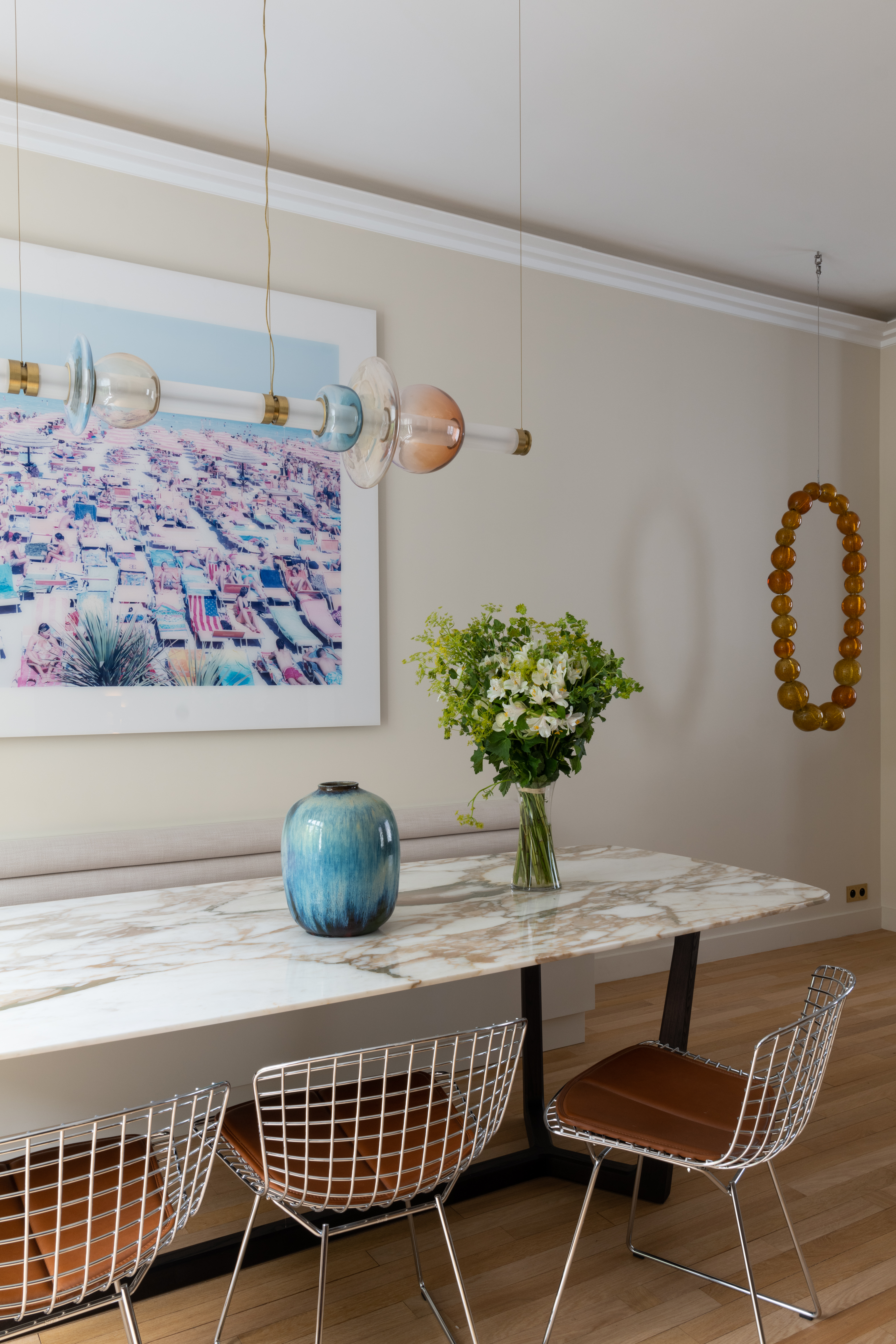 LUNA 1 TIER CHANDELIER par Gabriel Scott