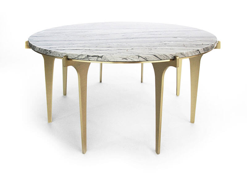 PRONG ROUND COFFEE TABLE par Gabriel Scott