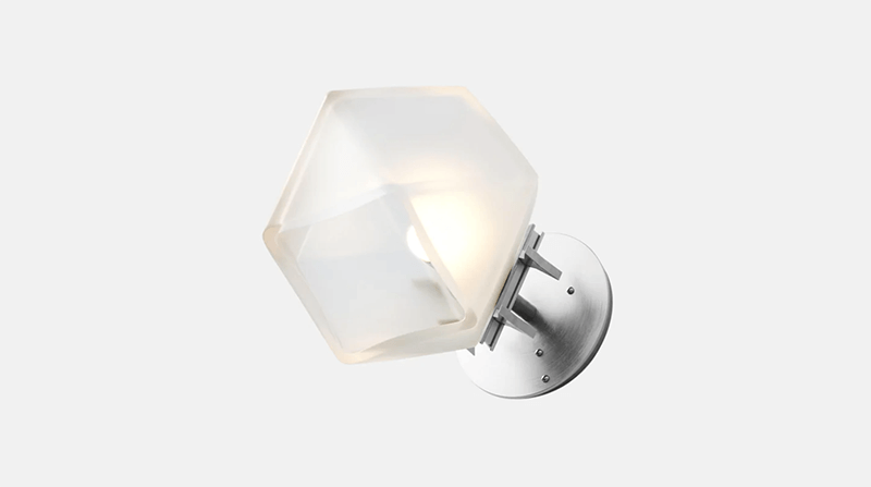 WELLES GLASS SINGLE WALL SCONCE par Gabriel Scott