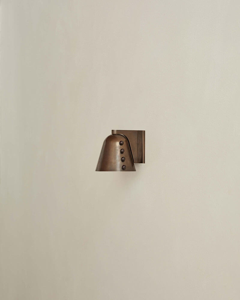 BRASS GEMMA SCONCE, SMALL par IN COMMON WITH