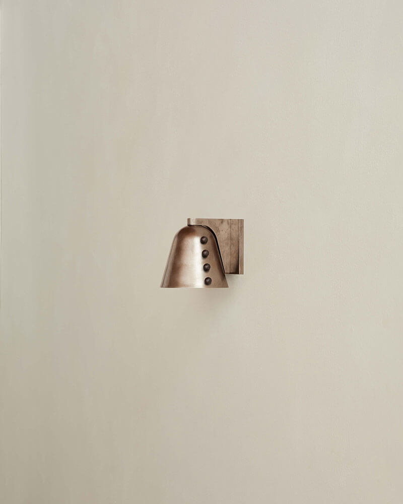 BRASS GEMMA SCONCE, SMALL par IN COMMON WITH