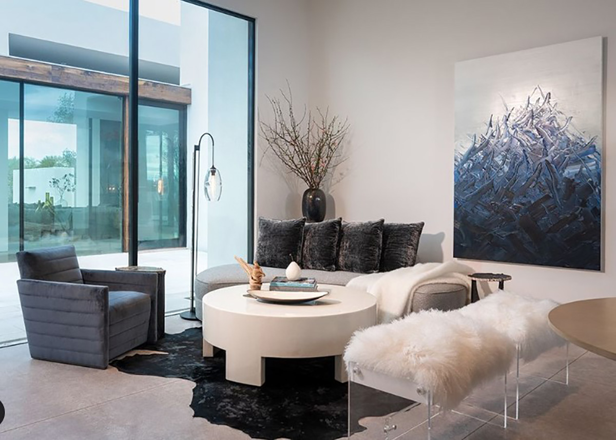 CLEAR BAND FLOOR LAMP par John pomp