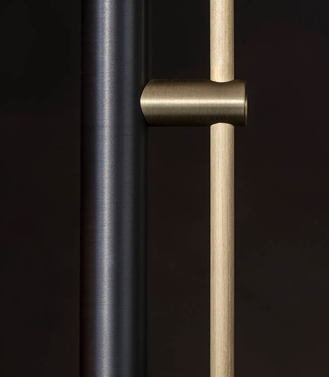 CLEAR BAND FLOOR LAMP par John pomp