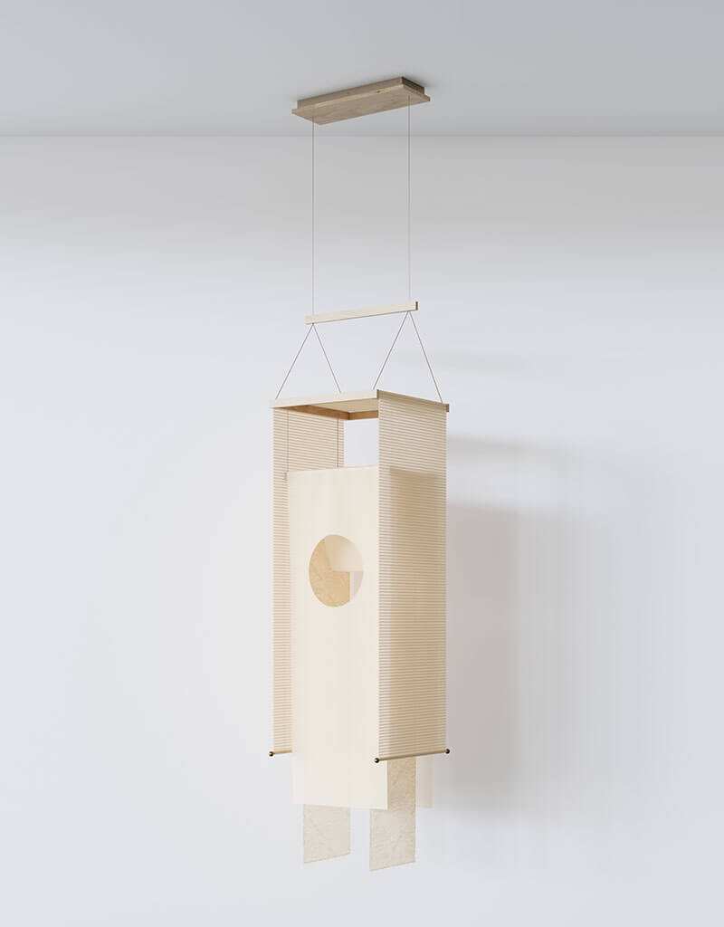VEIL TALL PENDANT par L&G Studio