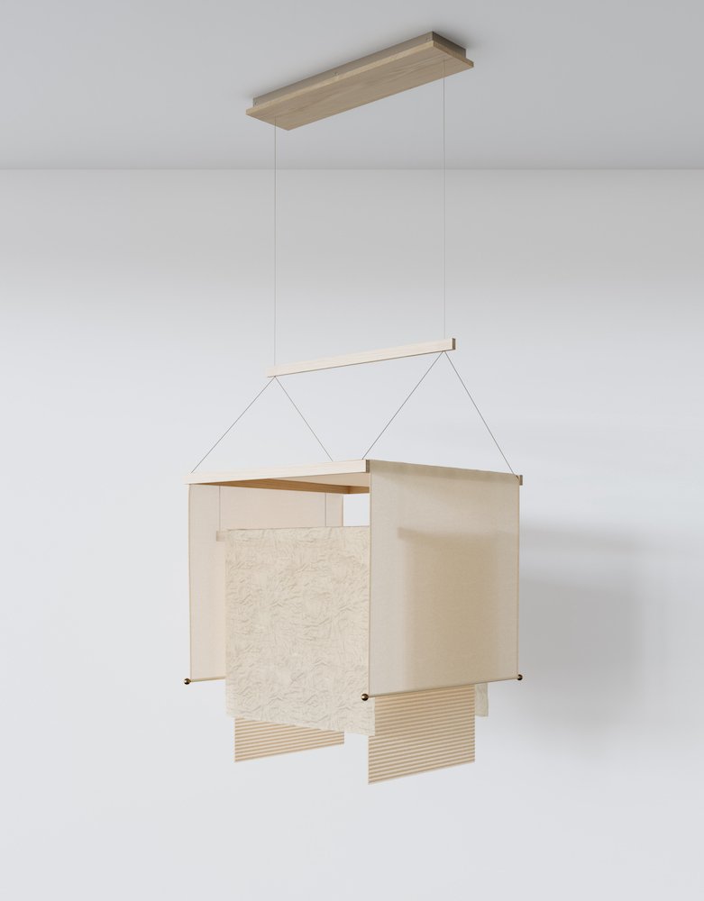 VEIL SQUARE PENDANT par L&G Studio