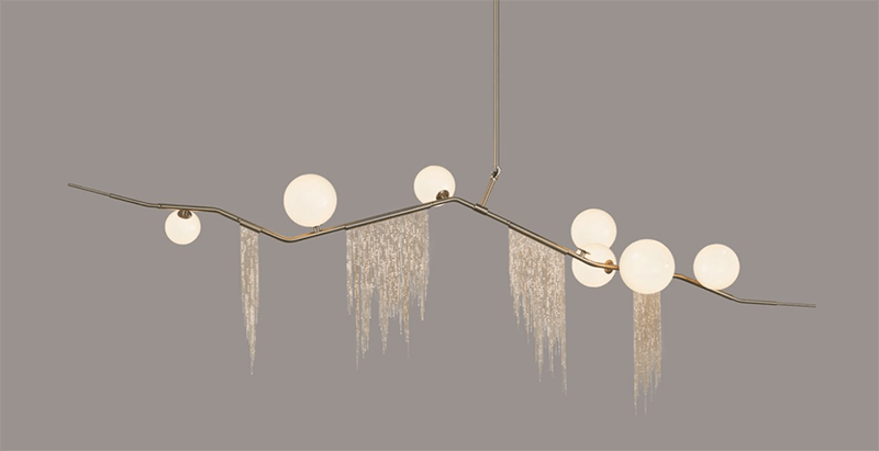 GLOBE CHERRY BOMB FRINGE CHANDELIER CBF.07.05 par Lindsey Adelman