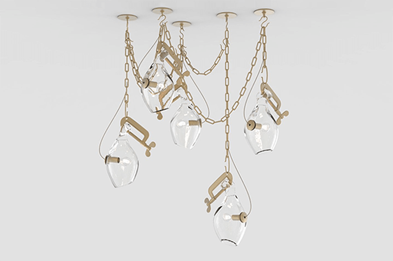 CLAMP LIGHT CHANDELIER CL.05.01 par Lindsey Adelman