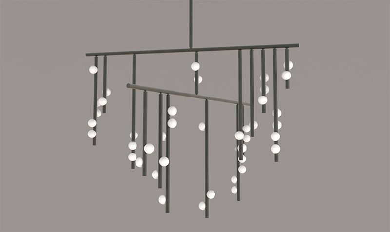 DROP SYSTEM CHANDELIER DS.42.01 par Lindsey Adelman