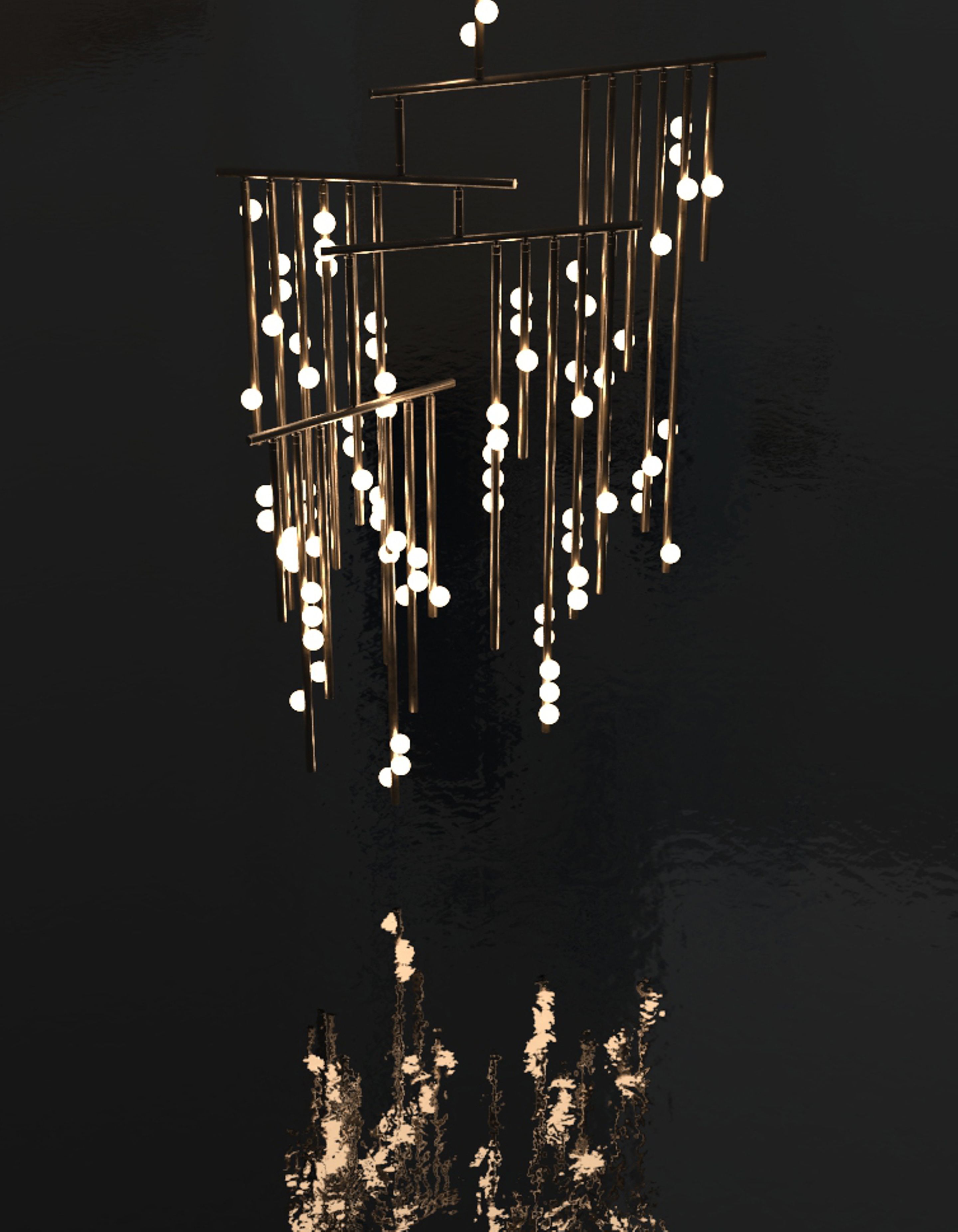 DROP SYSTEM CHANDELIER DS.76.01 par Lindsey Adelman