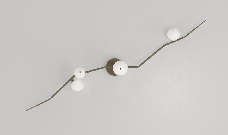 GLOBE CHERRY BOMB FLUSH MOUNT CB.04.02 par Lindsey Adelman