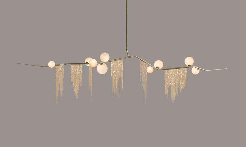 GLOBE CHERRY BOMB FRINGE CHANDELIER CBF.09.03 par Lindsey Adelman