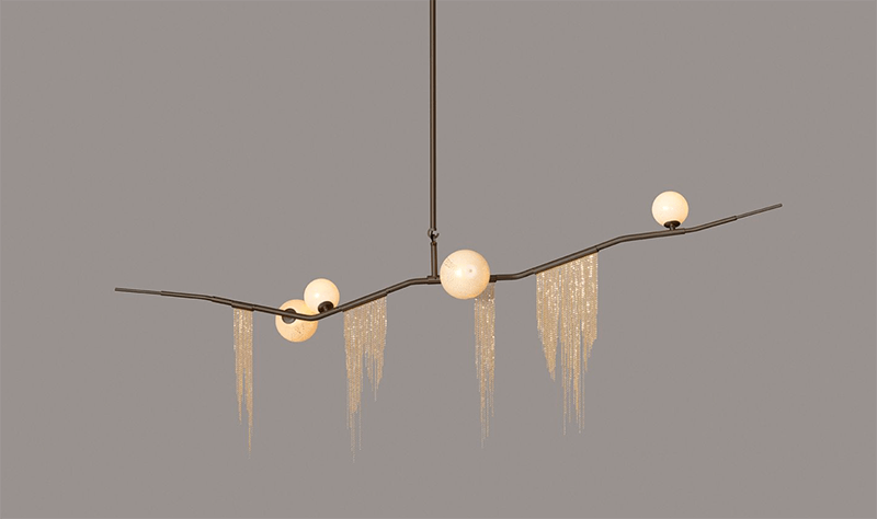 GLOBE CHERRY BOMB FRINGE CHANDELIER CBF.04.01 par Lindsey Adelman