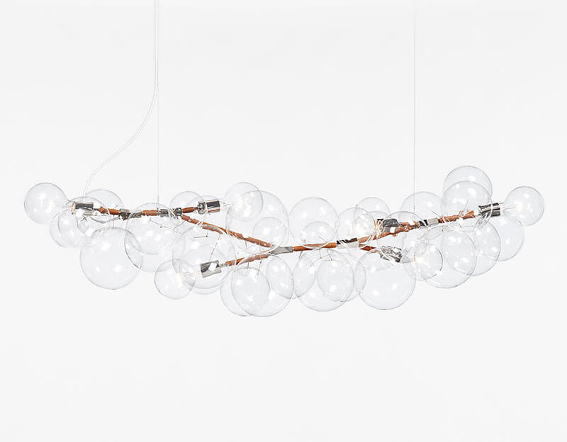 LONG BUBBLE CHANDELIER par Pelle