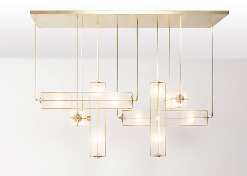 ALICE WIDE CHANDELIER par Atelier de Troupe