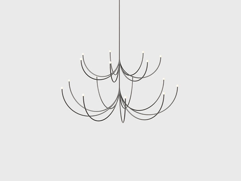 ARCA 2 -TIER CHANDELIER M/L par Matter Made