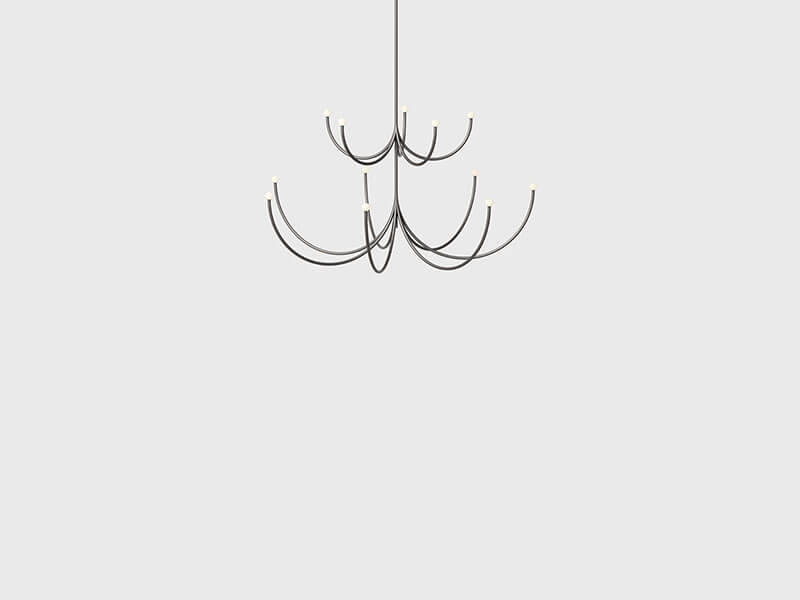 ARCA 2-TIER CHANDELIER  S/M par Matter Made