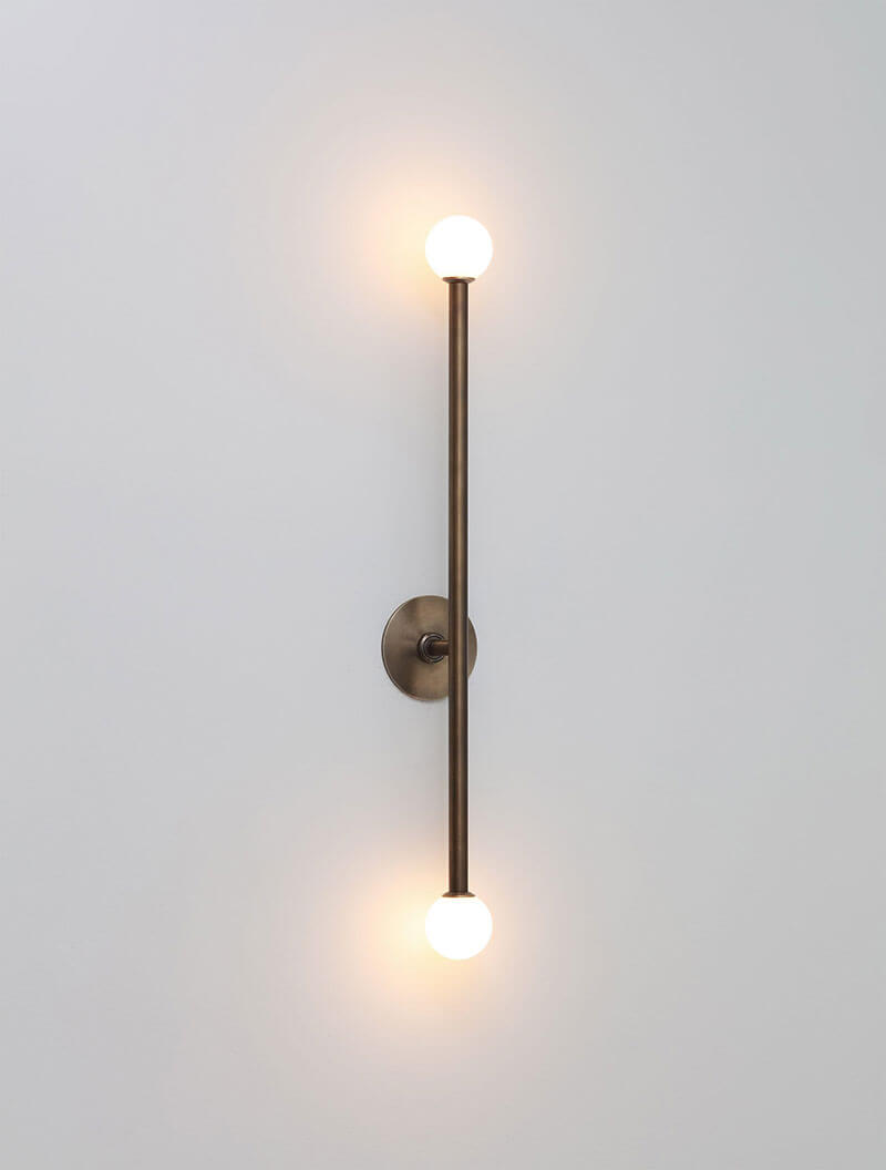 BRASS T2 SCONCE par Allied Maker