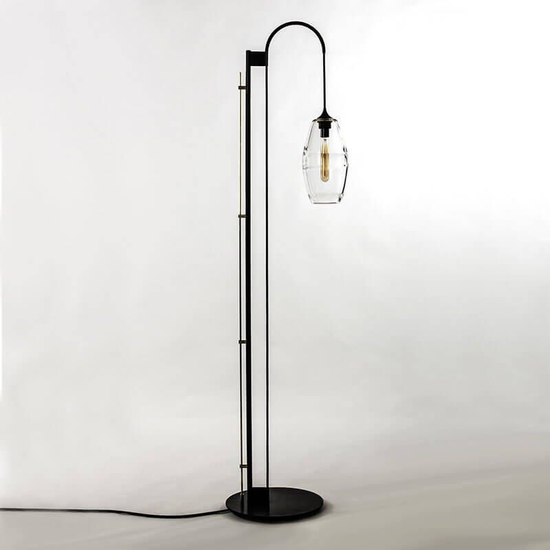 CLEAR BAND FLOOR LAMP par John pomp
