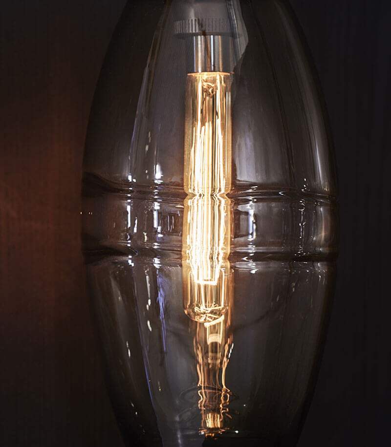 CLEAR BAND FLOOR LAMP par John pomp