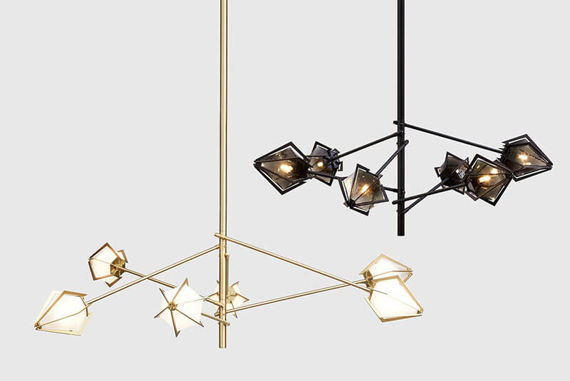 HARLOW LARGE SPOKE CHANDELIER par Gabriel Scott