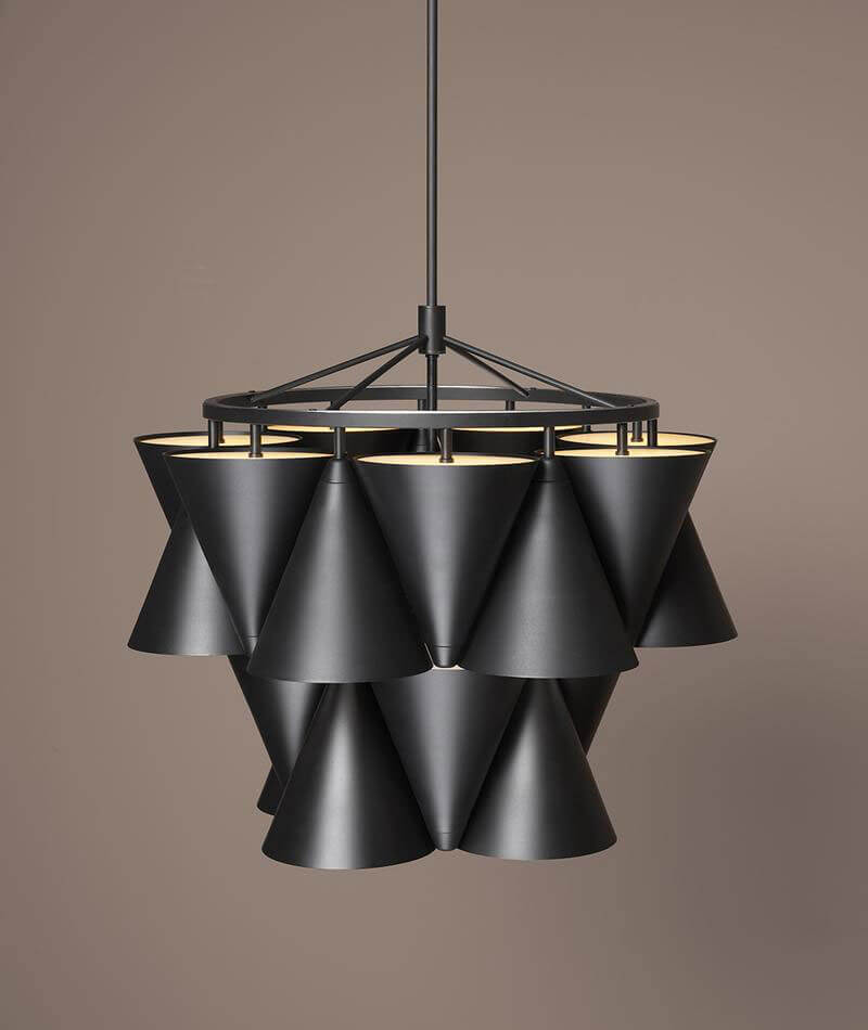 LEGATO 2-TIER CHANDELIER S/M par Matter Made