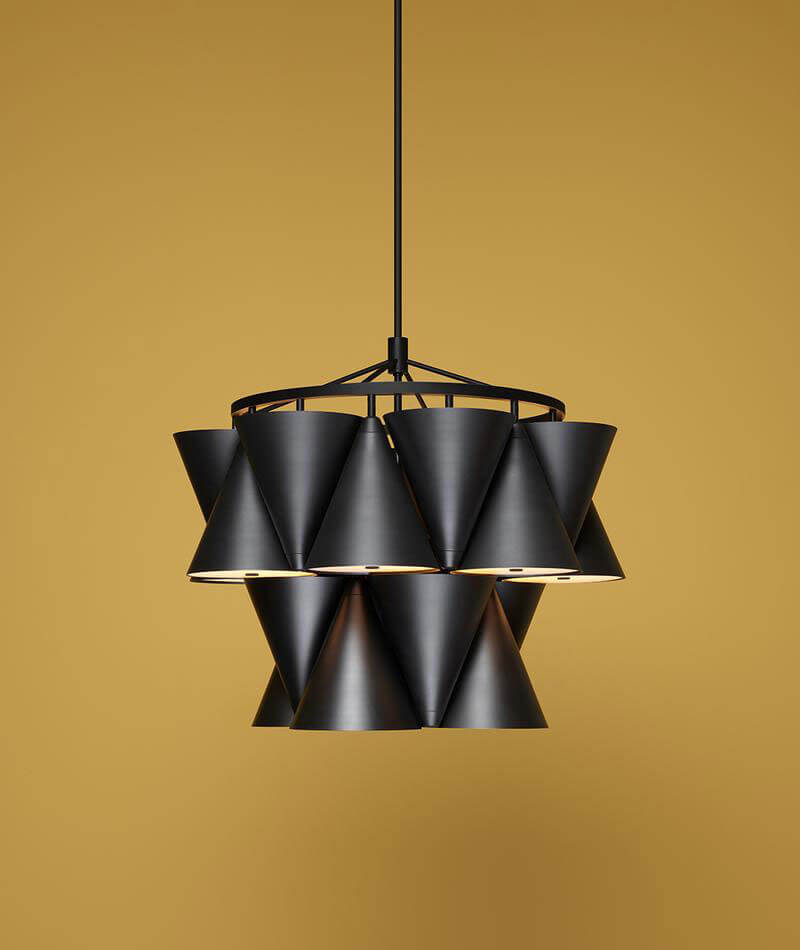 LEGATO 2-TIER CHANDELIER S/M par Matter Made