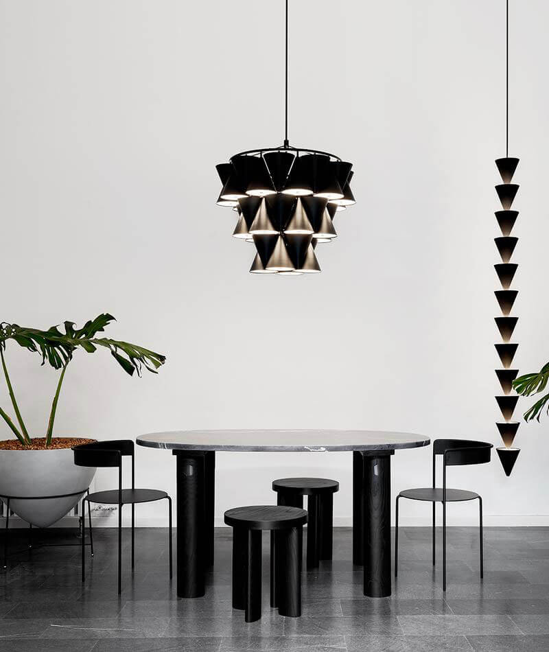 LEGATO 3-TIER CHANDELIER S/M/L par Matter Made
