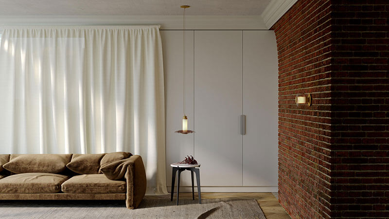 LUNA A SMALL DISC PENDANT par Gabriel Scott