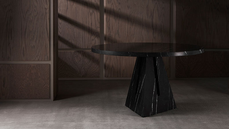 PORTAL DINING TABLE MARBLE par Apparatus