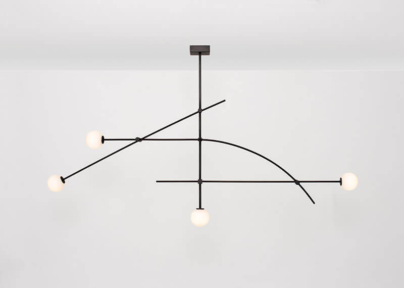 TEMPO 6 WIDE CHANDELIER par Atelier de Troupe
